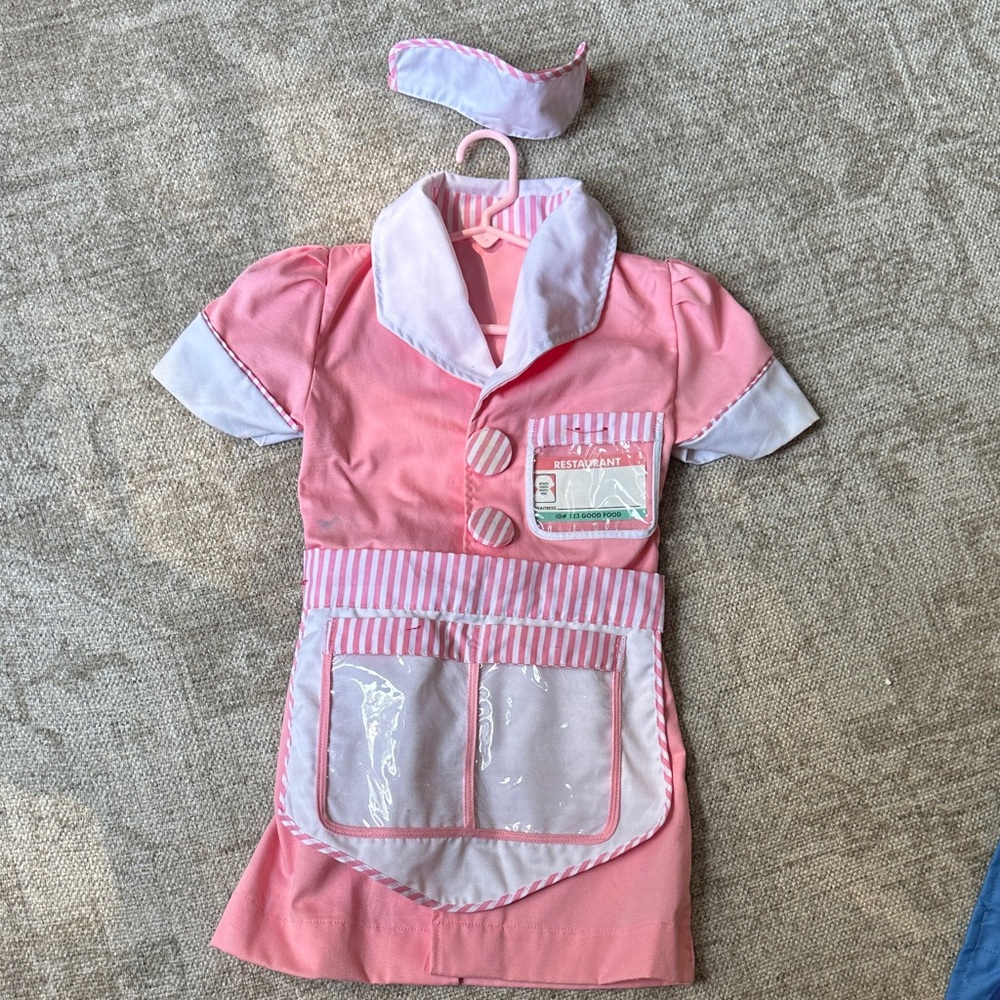 Melissa and Doug waitress costume with Apron and Headband